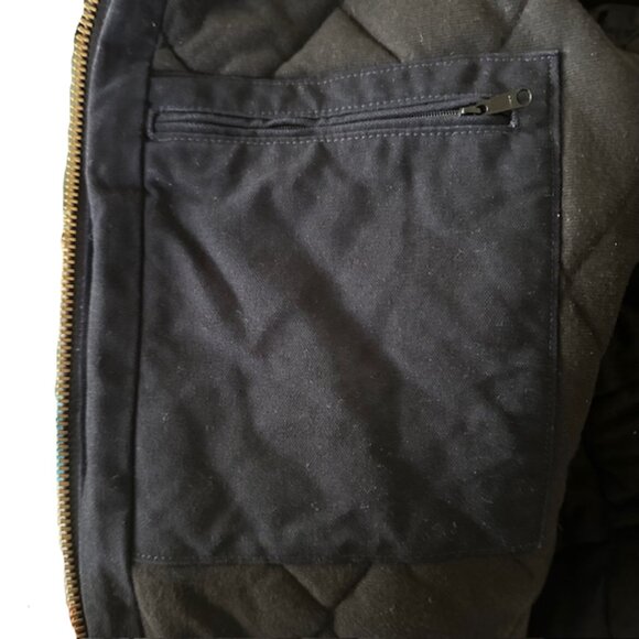 NWOT Carhartt Navy Blue Duck Cloth Coat Jacket - Picture 9 of 10